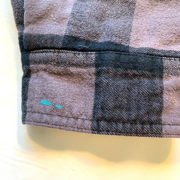 Croft & Barrow Flannel Jacket Shacket Fleece Lined‎ Snap Shirt Plaid 2XB Big - Picture 9 of 12